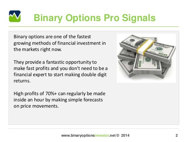 binary options pro signals scam